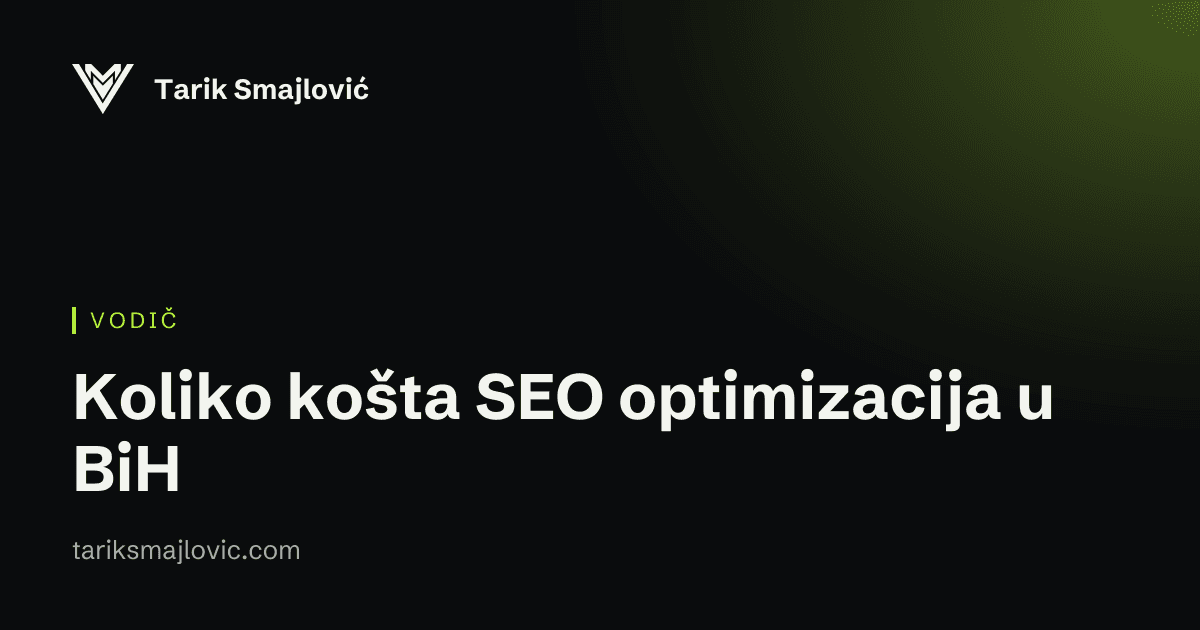 Naslovna slika vodiča: Koliko košta SEO optimizacija u BiH