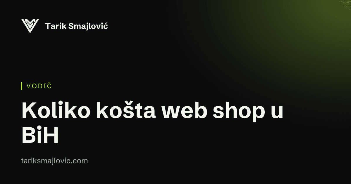 Naslovna slika vodiča: Koliko košta web shop u BiH