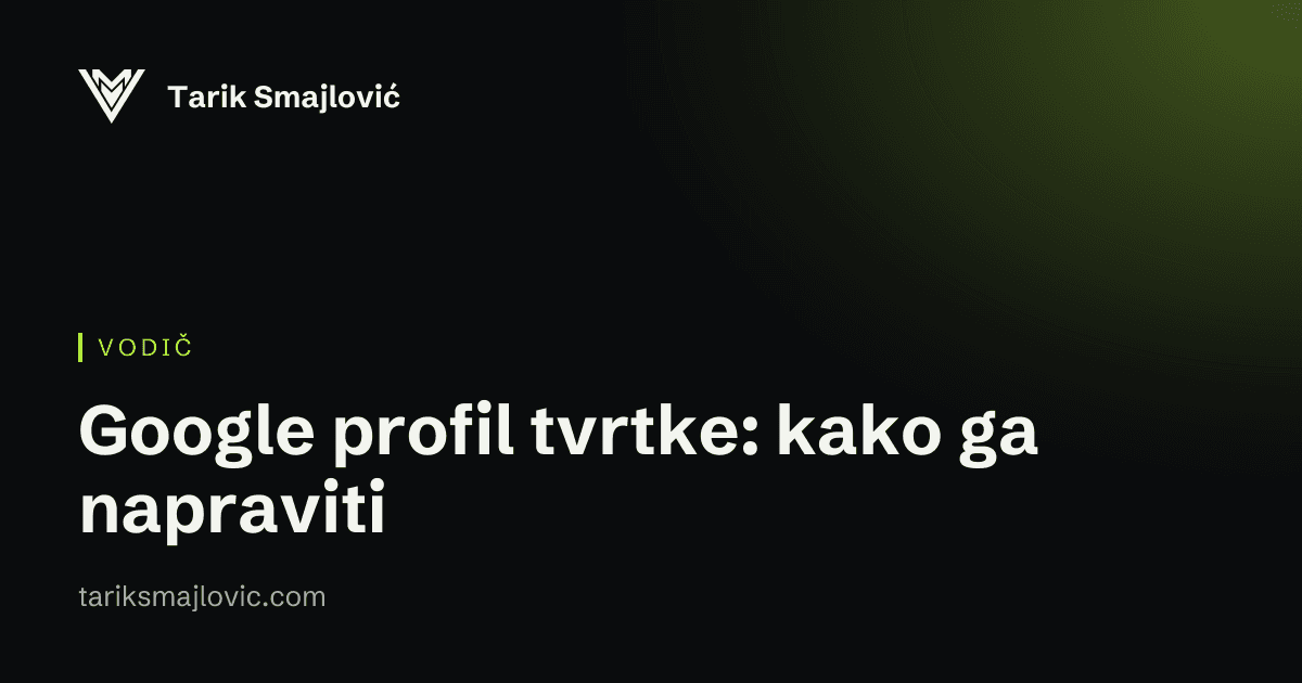 Naslovna slika vodiča: Google profil tvrtke: kako ga napraviti